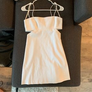 White Zara Dress with cut outs